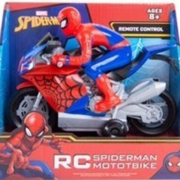 Assorted Spiderman Marvel RC Motorcycle Very Rare RC Motobike Remote Control Toy - Picture 4 of 4